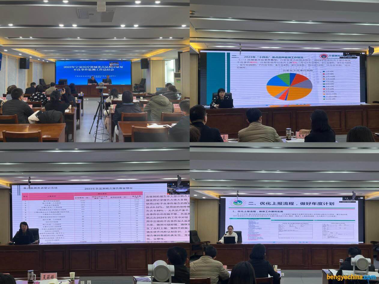 寧夏召開2023年醫療器械重點品種注射泵不良事件監測工作總結會